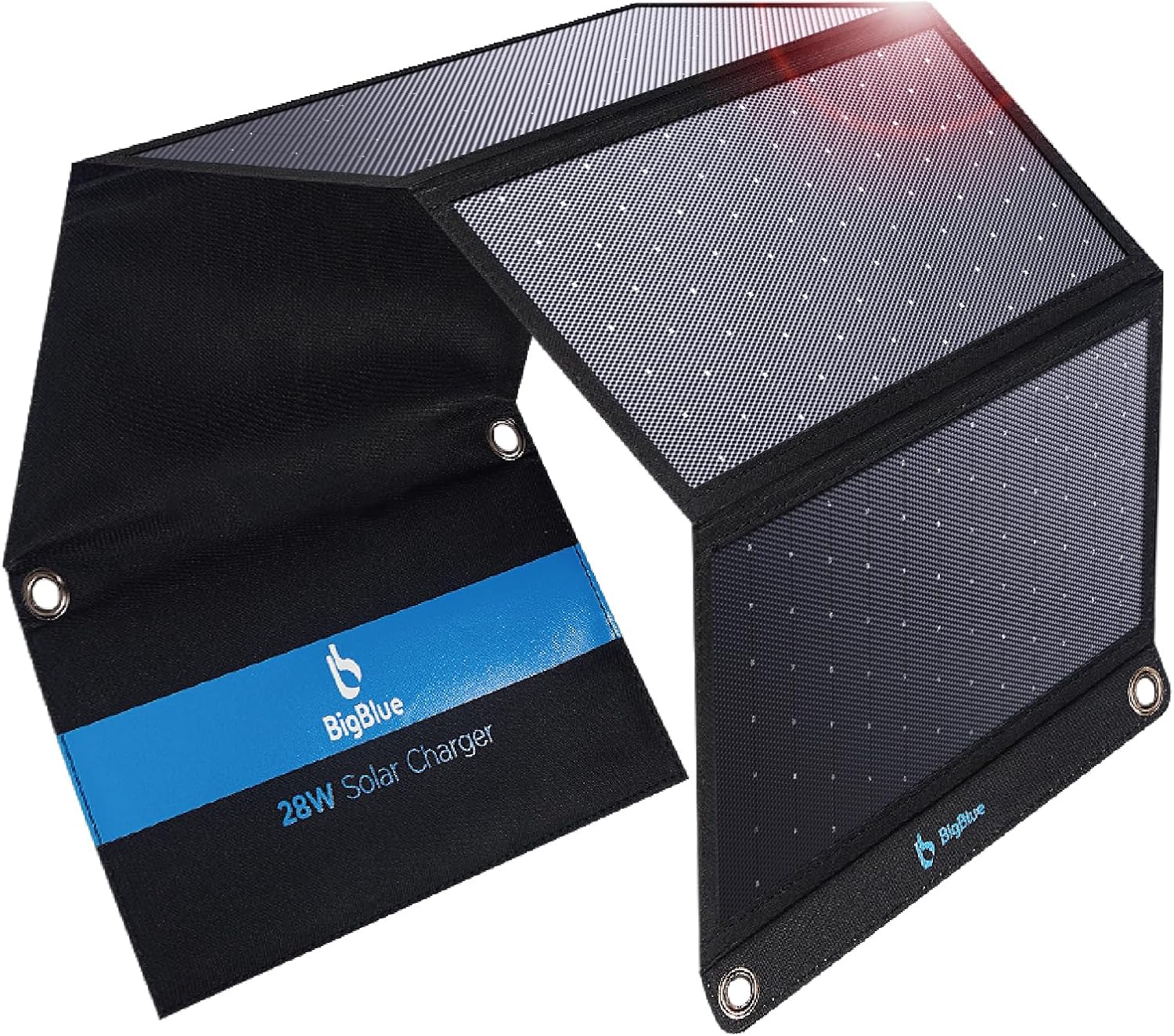 BigBlue 28W Dual USB-C Solar Panel Charger