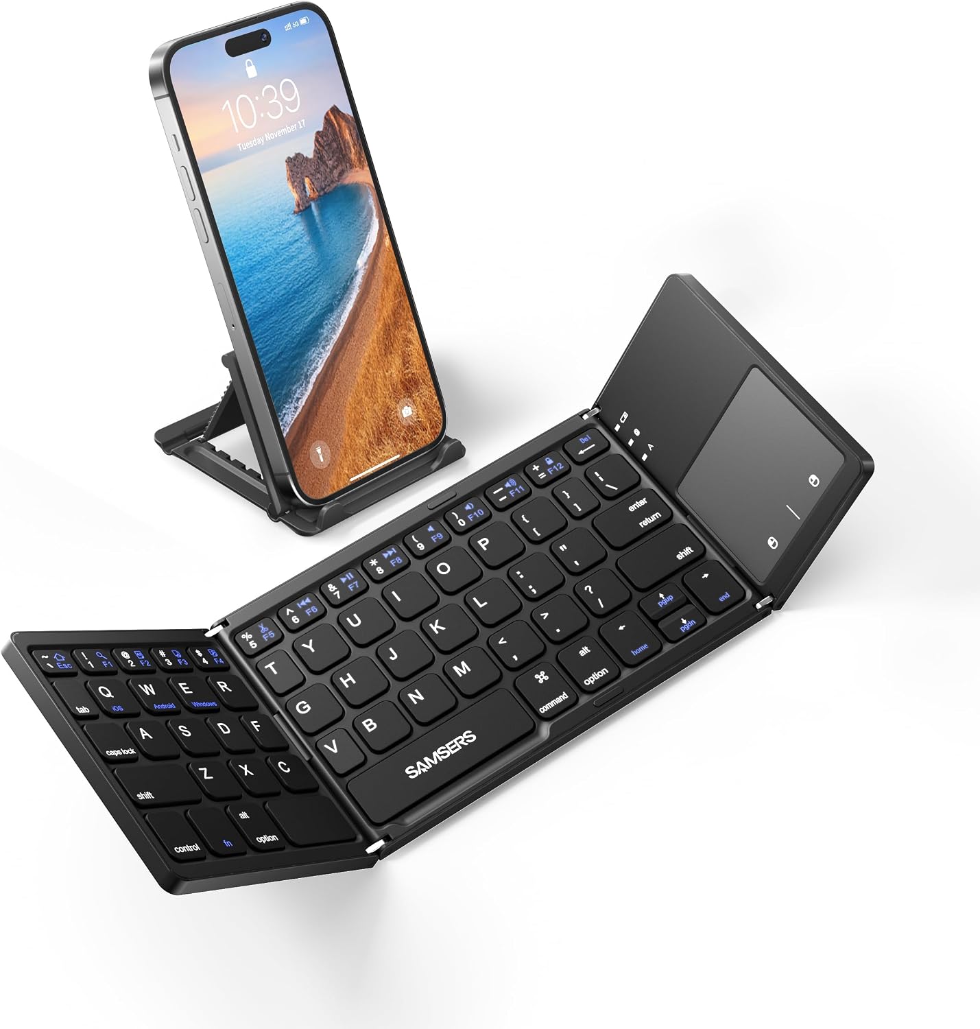Samsers Foldable Bluetooth Keyboard with Touchpad