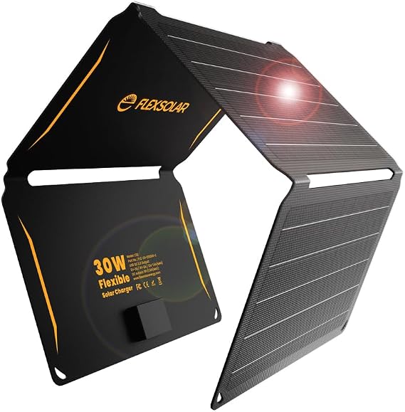 FlexSolar 30W USB-A/USB-C Foldable Solar Panel