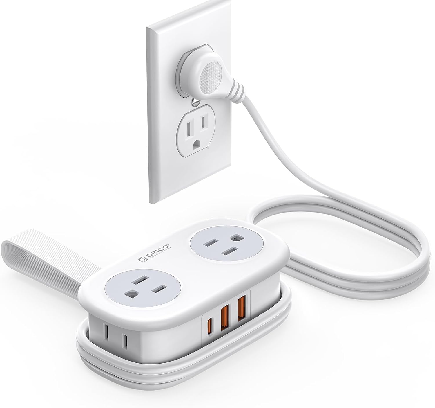 ORICO PD 20W USB-C Travel Power Strip