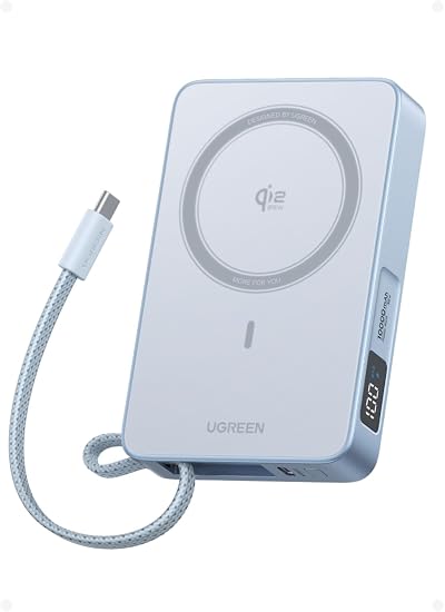 UGREEN MagFlow 10K Qi2 25W Magnetic Power Bank