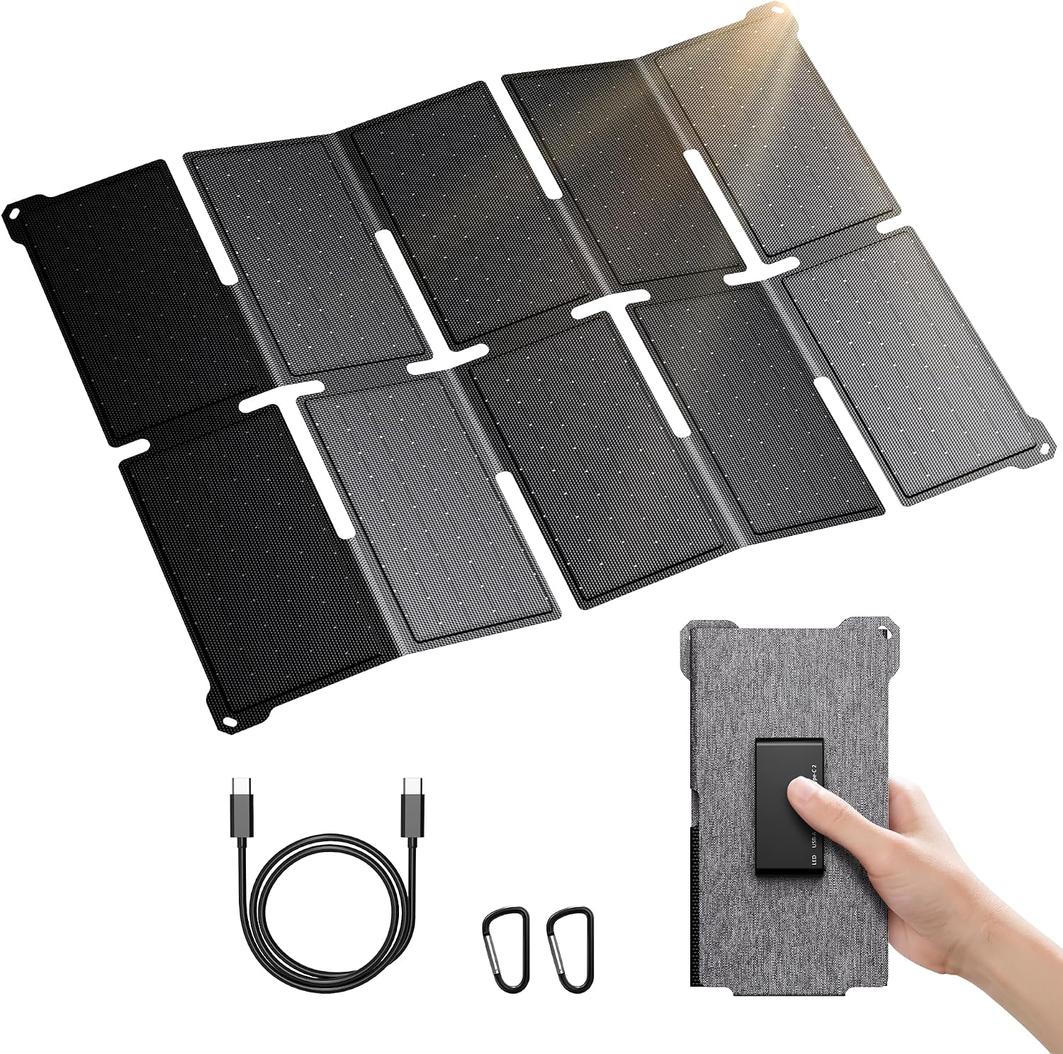 BigBlue 35W Foldable USB-C Solar Charger