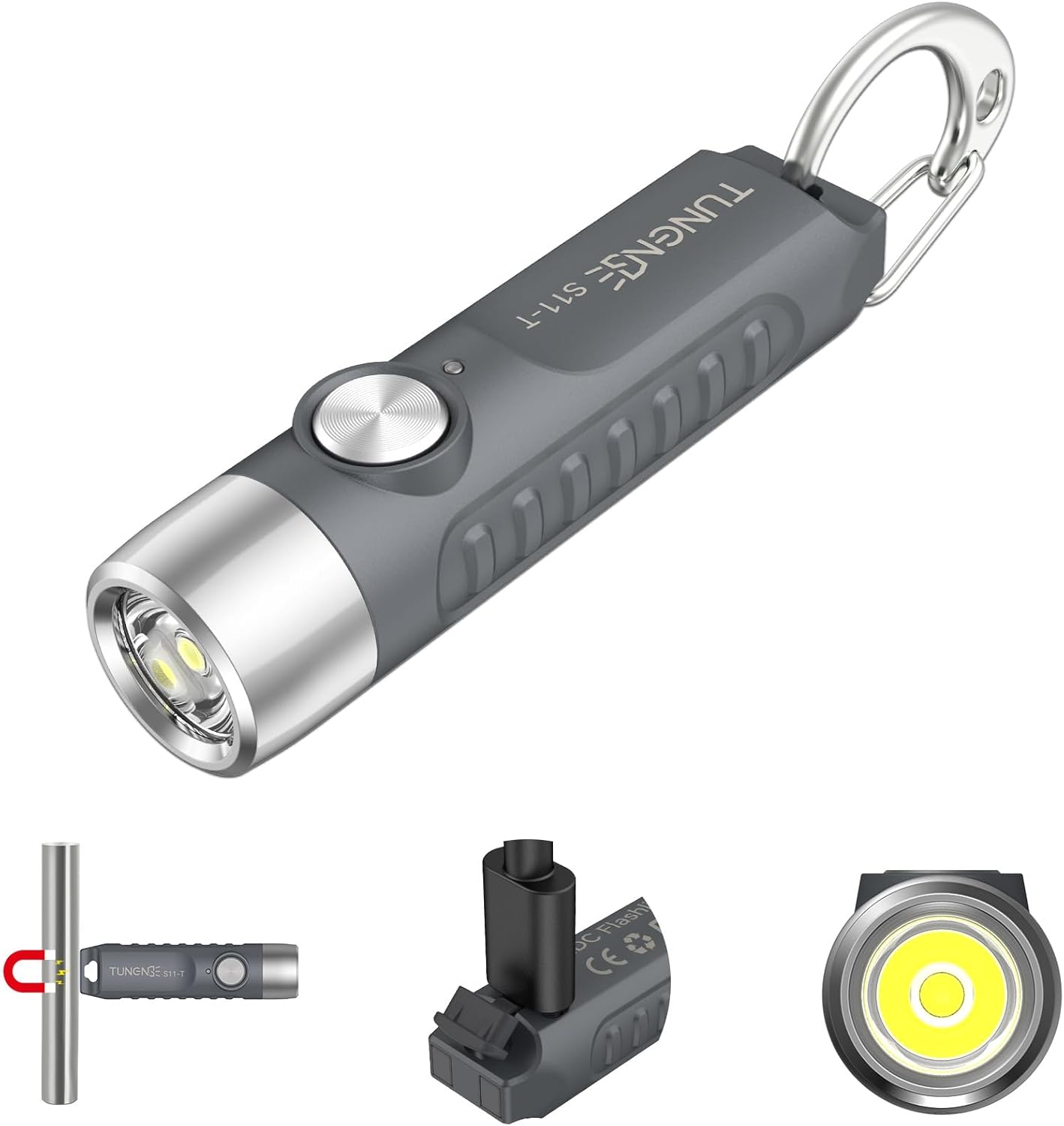 S11-T Rechargeable Mini Keychain Flashlight