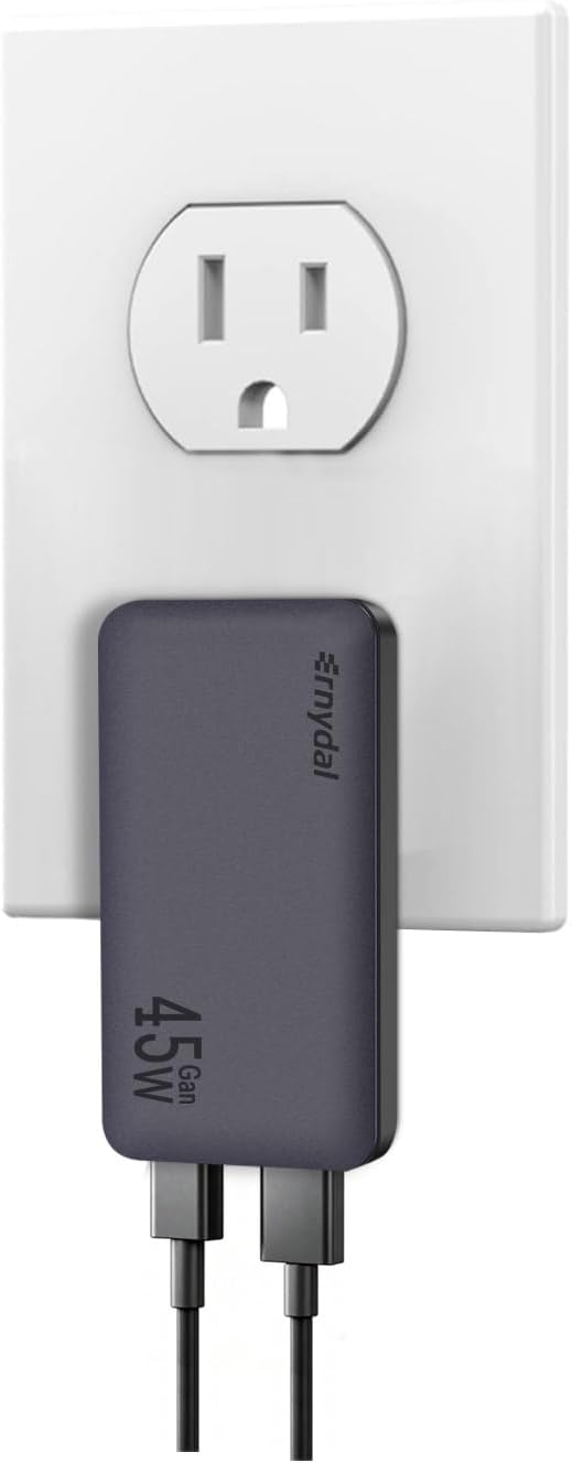 45W Ultra-Slim GaN USB-C Wall Charger