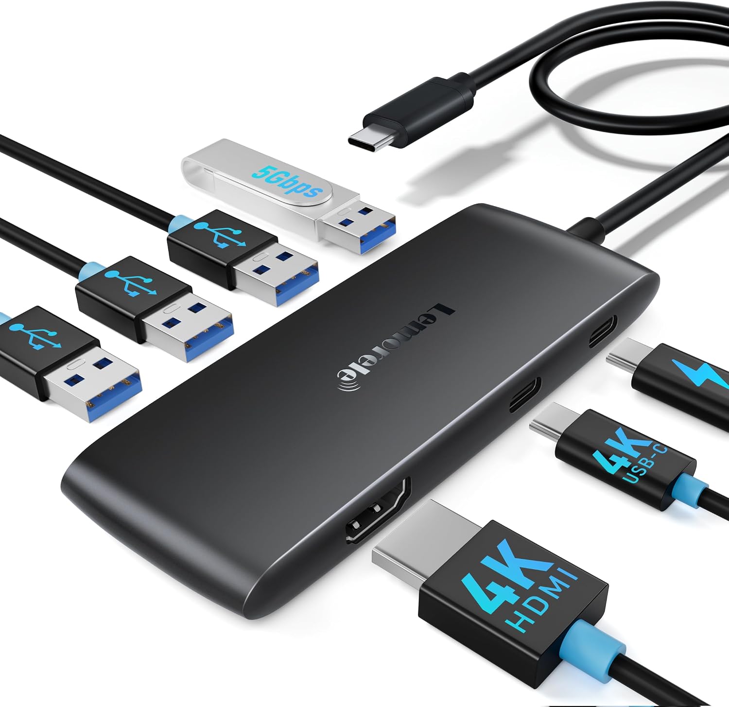 Lemorele 7-in-1 USB-C Hub